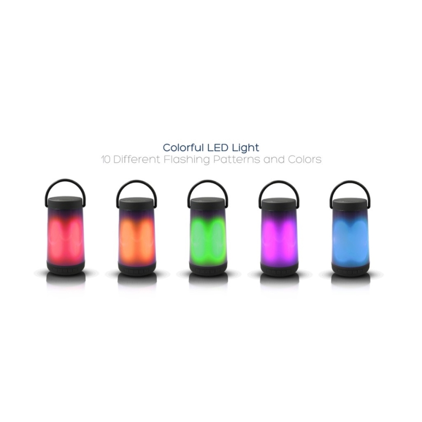 LED RGB Lampa stołowa z głośnikiem Bluetooth 5W/3,7V 2000 mAh