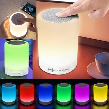 LED RGB lampa stołowa z głośnikiem LED/5V