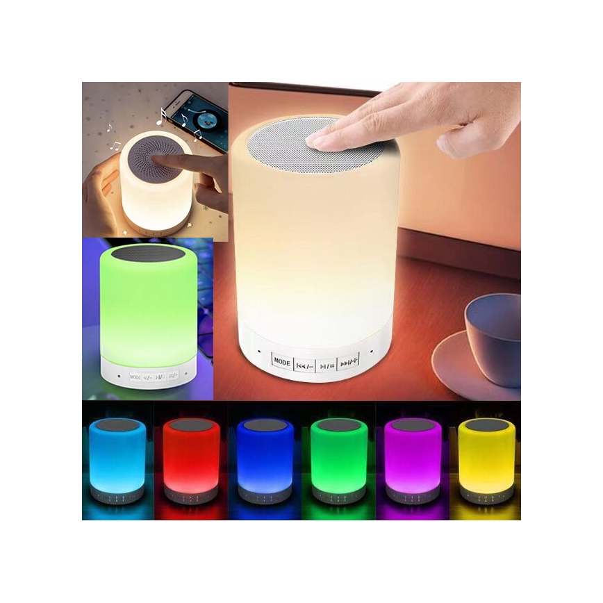 LED RGB lampa stołowa z głośnikiem LED/5V
