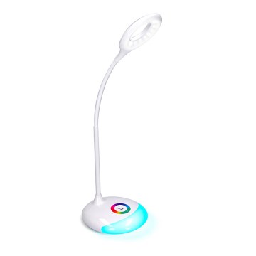 LED RGB Lampa stołowa z regulacją jasności, ładowalna LED/5W/5V 1800 mAh