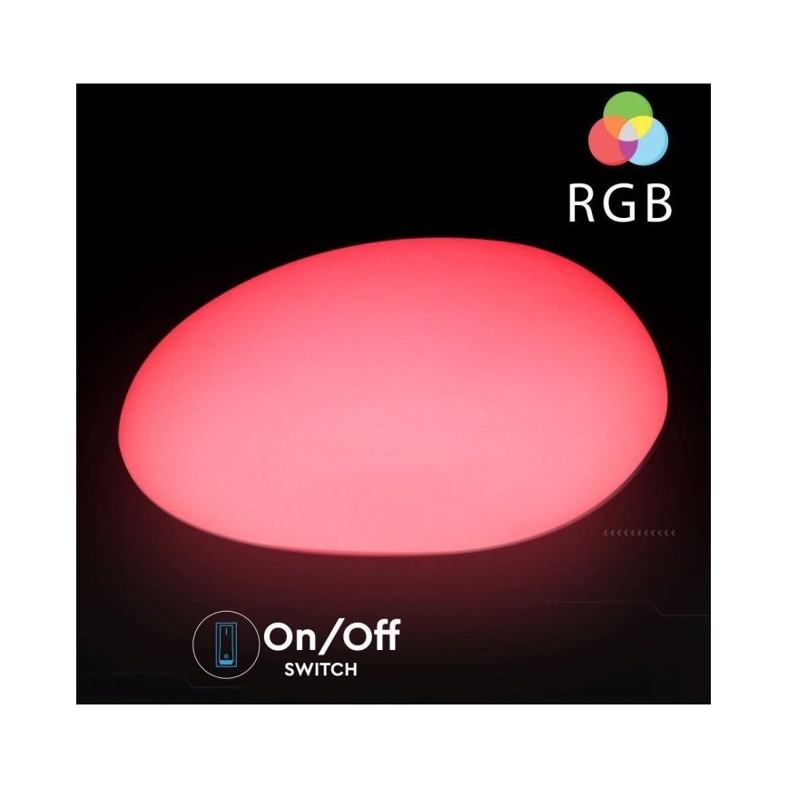 LED RGB ściemnialna lampa zewnętrzna LED/1W/5V 28 cm IP67 1000 mAh + pilot do zdalnego sterowania