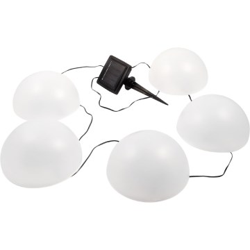 LED RGB Oświetlenie solarne HEMI LED/0,1W/1,2V 600 mAh IP44 biały
