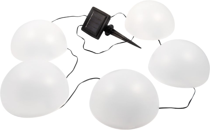 LED RGB Oświetlenie solarne HEMI LED/0,1W/1,2V 600 mAh IP44 biały