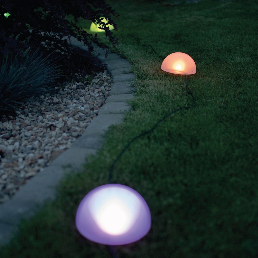 LED RGB Oświetlenie solarne HEMI LED/0,1W/1,2V 600 mAh IP44 biały