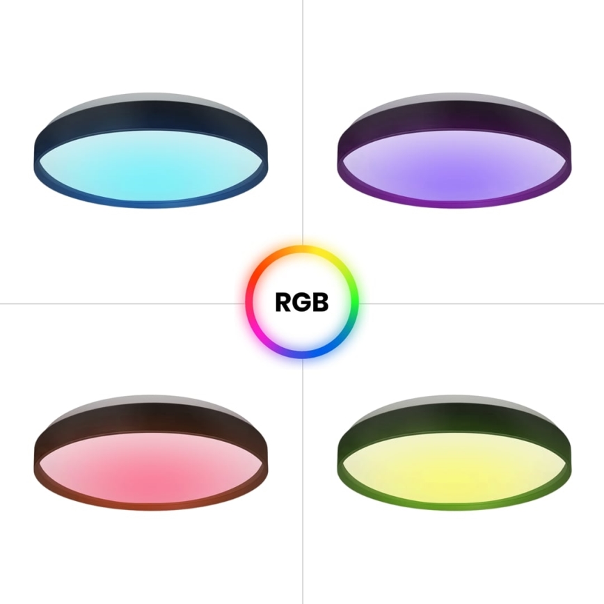 LED RGB Plafon ściemnialny RINGO LED/36W/230V + pilot zdalnego sterowania
