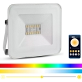 LED RGB Reflektor LED/20W/230V IP65 biały