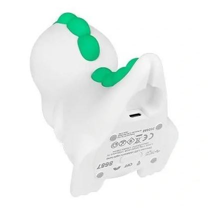LED RGBW Ściemnialna akumulatorowa lampka nocna dla dzieci LED/2,5W/5V 3000K 1200 mAh dinozaur