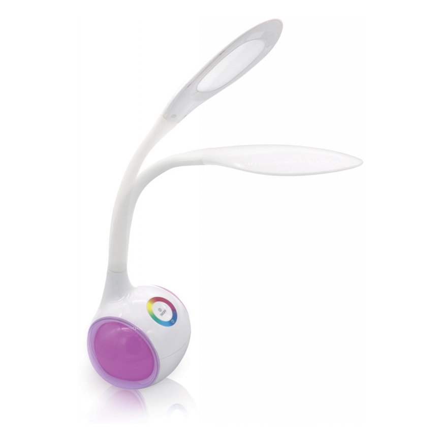 LED RGB Ściemnialna dotykowa lampa stołowa LED/5W/5V 2400 mAh