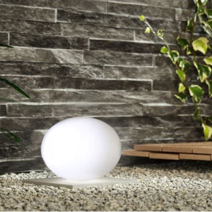 LED RGB Ściemnialna lampa zewnętrzna LED/1W/5V 1000 mAh 20cm IP67 + zdalne sterowanie