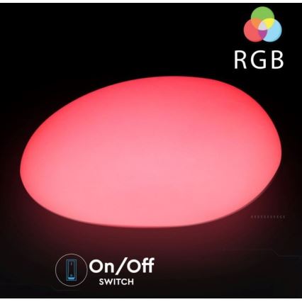 LED RGB Ściemnialna lampa zewnętrzna LED/1W/5V 28cm IP67 1000 mAh + zdalne sterowanie