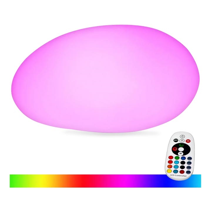 LED RGB Ściemnialna lampa zewnętrzna LED/1W/5V 28cm IP67 1000 mAh + zdalne sterowanie