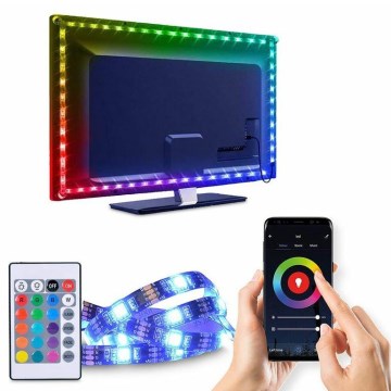 LED RGB ściemnialna taśma do TV LED/6W/5V Wi-Fi Tuya + pilot 0,5m