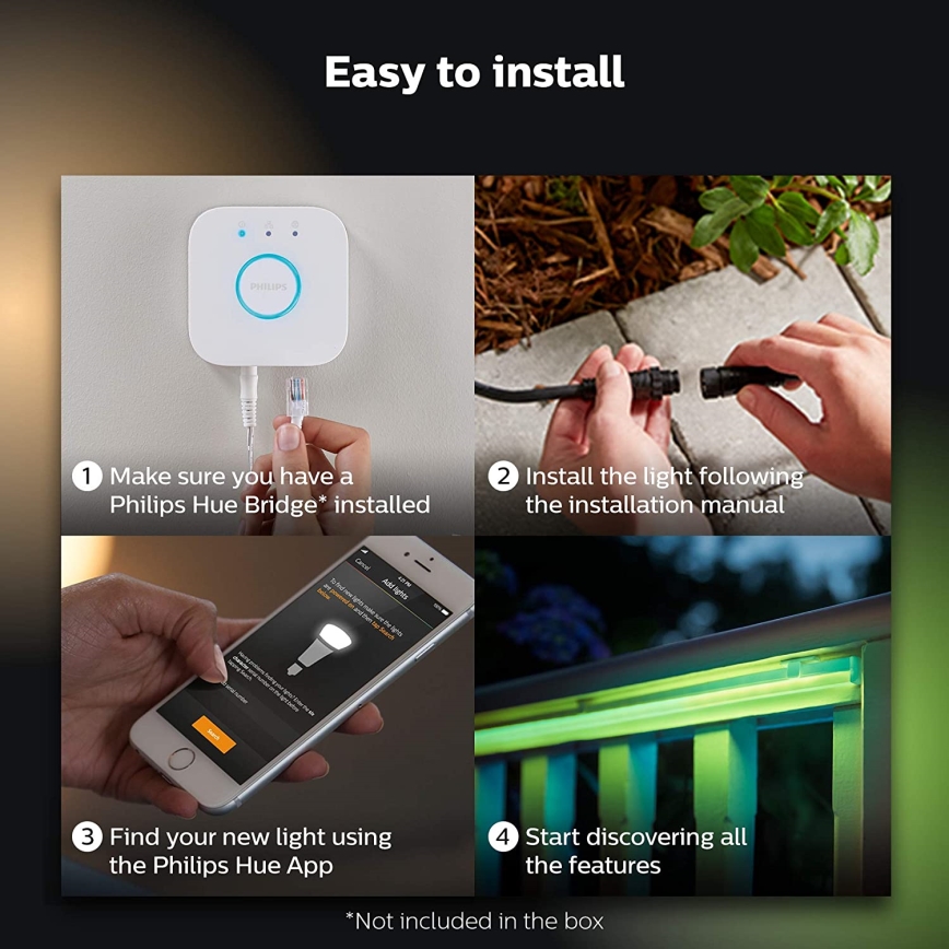 Shop Philips Hue Bridge + Hue Outdoor 5M Light Strip Bundle at