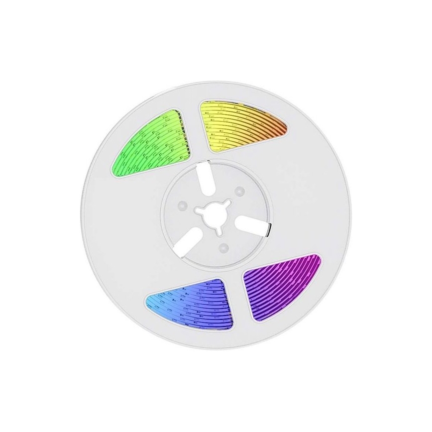 LED RGB Ściemnialna taśma solarna LED/1,2W/3,7V IP67 5m + pilot zdalnego sterowania