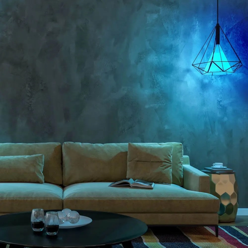 LED RGB Ściemnialna żarówka A60 E27/8,5W/230V 3000K + pilot