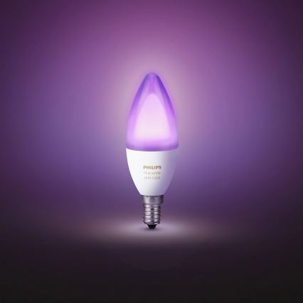 LED RGB Ściemnialna żarówka Philips Hue WHITE AND COLOR AMBIANCE E14/6W/230V 2200-6500K