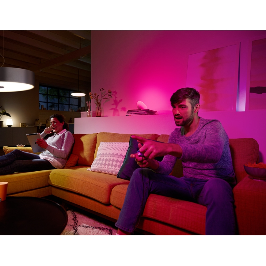LED RGB Żarówka ściemnialna Philips HUE WHITE AND COLOR AMBIANCE E14/6W/230V