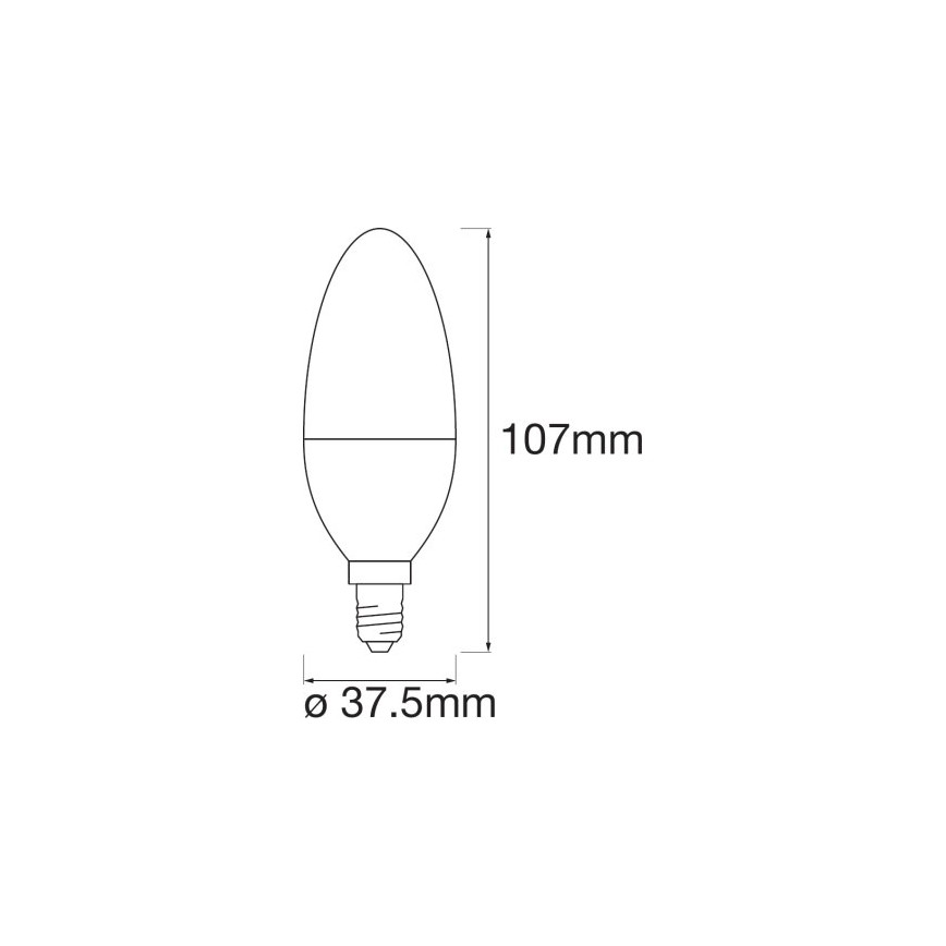 LED RGB Ściemnialna żarówka SMART+ E14/5W/230V 2700K-6500K Wi-Fi - Ledvance