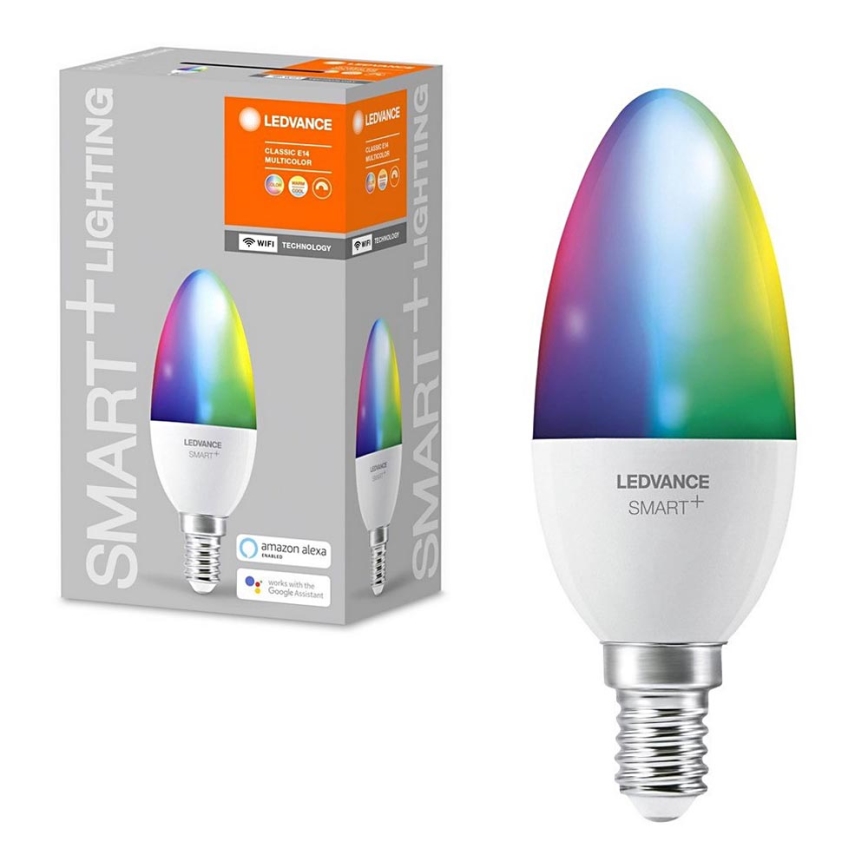 LED RGB Ściemnialna żarówka SMART+ E14/5W/230V 2700K-6500K Wi-Fi - Ledvance