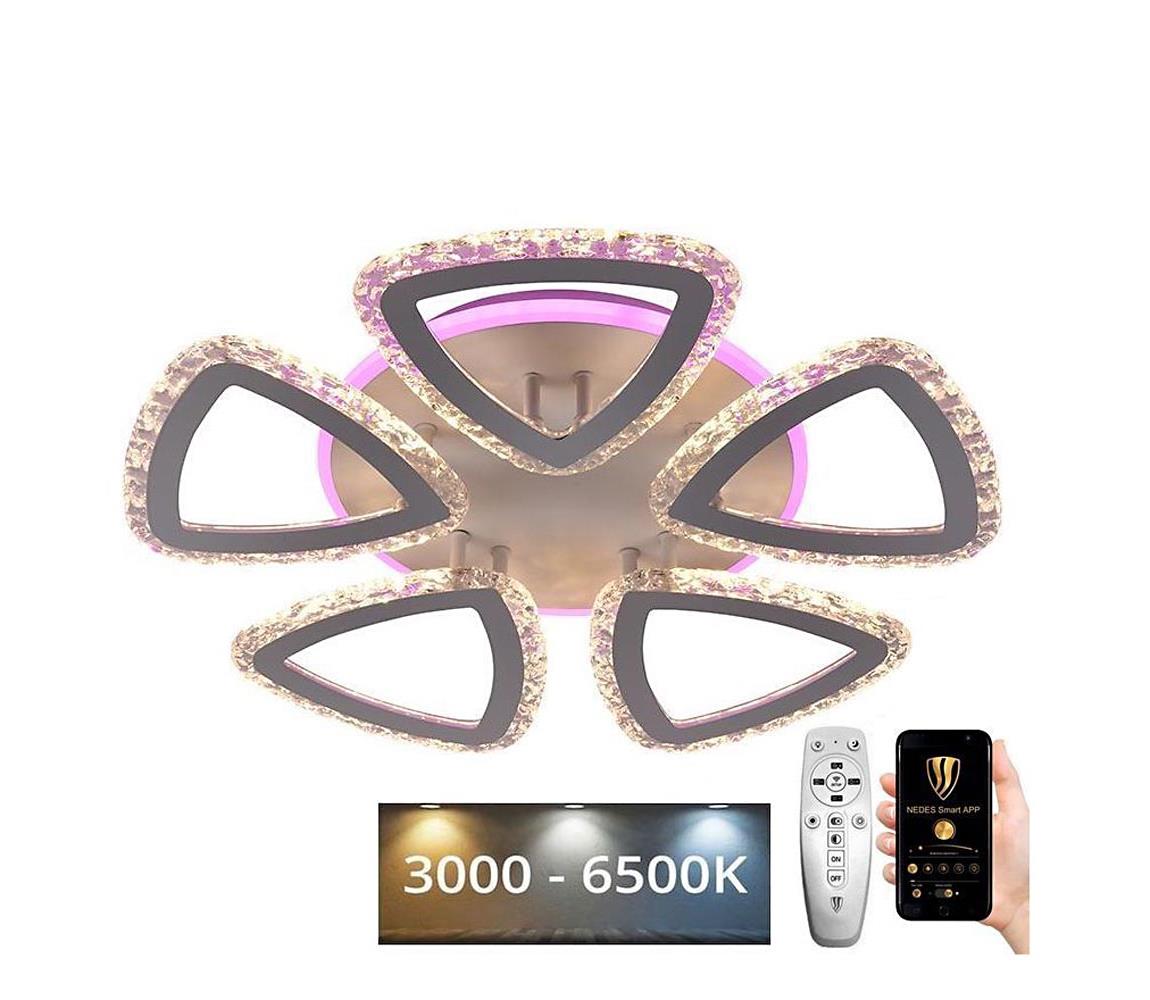 LED RGB Ściemnialny zyrandol natynkowy LED/70W/230V 3000-6500K + pilot