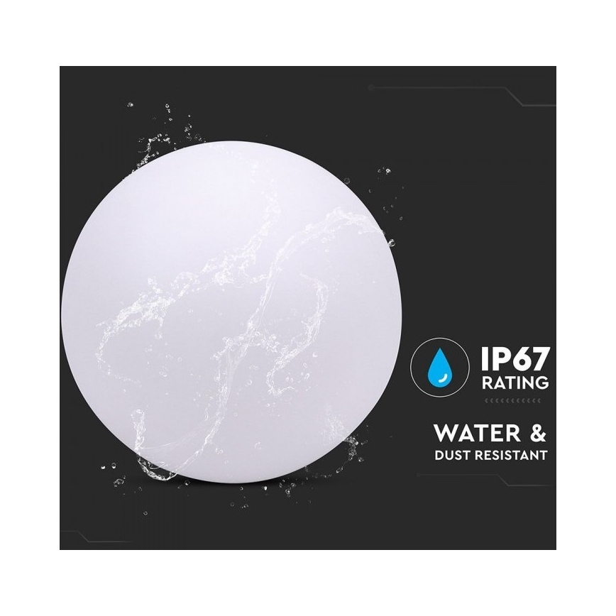 LED RGB Ściemniana lampa zewnętrzna LED/1W/230V 30cm IP67