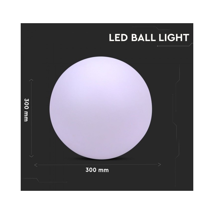 LED RGB Ściemniana lampa zewnętrzna LED/1W/230V 30cm IP67