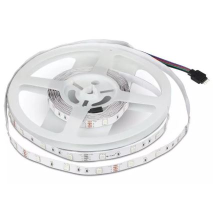 LED RGB Ściemniana taśma 2x5m LED/4,8W/230V + pilot