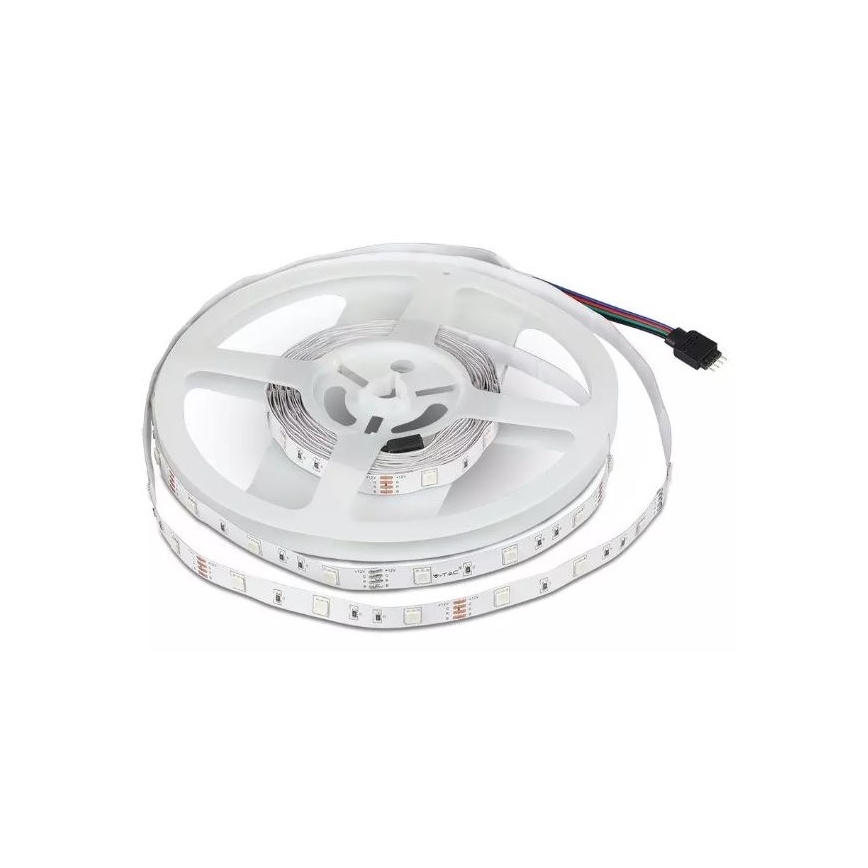 LED RGB Ściemniana taśma 2x5m LED/4,8W/230V + pilot