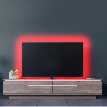 LED RGB Ściemniana taśma 2x5m LED/4,8W/230V + pilot
