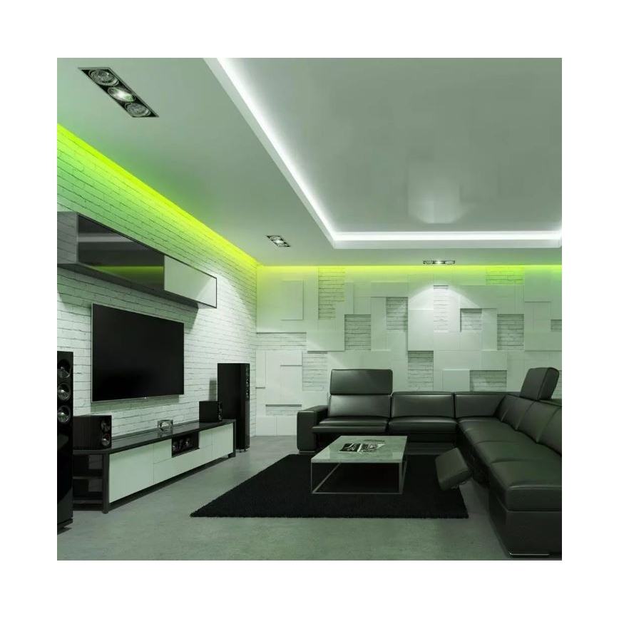 LED RGB Ściemniana taśma 2x5m LED/4,8W/230V + pilot