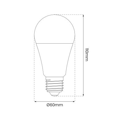 LED RGB Ściemniana żarówka A60 E27/8W/230V 2700-6500K Wi-Fi Tuya