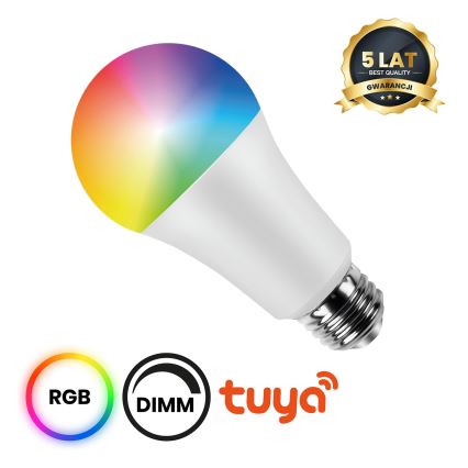 LED RGB Ściemniana żarówka A70 E27/11W/230V 2700-6500K Wi-Fi Tuya