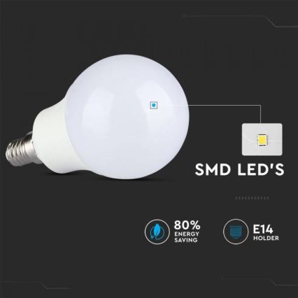 LED RGB Ściemniana żarówka E14/3,5W/230V 4000K + pilot