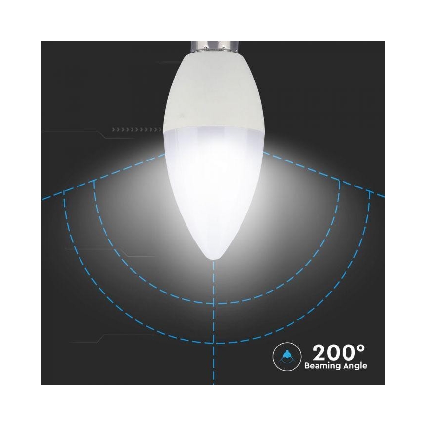 LED RGB Ściemniana żarówka E14/3,5W/230V 6400K + pilot