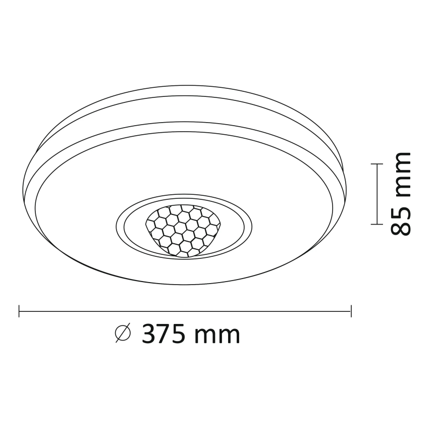 LED RGB Ściemniany plafon MAGIC DISCO LED/18W/230V + pilot