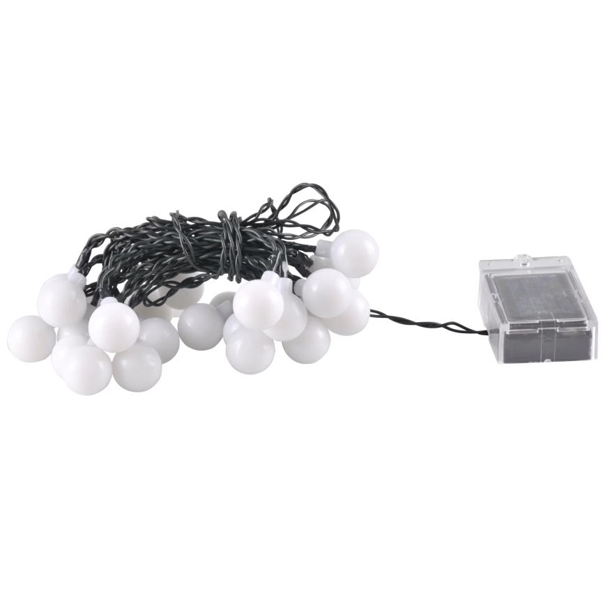 LED RGB Solarny łańcuch PARTY 30xLED/1,2V 400 mAh 3,9 m IP44