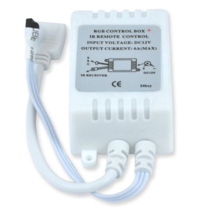 Taśma LED RGB 5m + wzdalne sterowanie + zasilanie elektroniczne 24W/12V