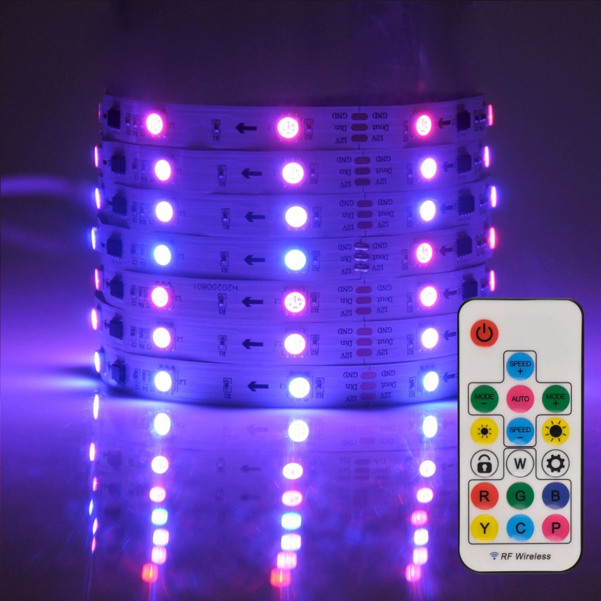 LED RGB Taśma ściemnialna MAGIC 2 m LED/12W/230V + pilot