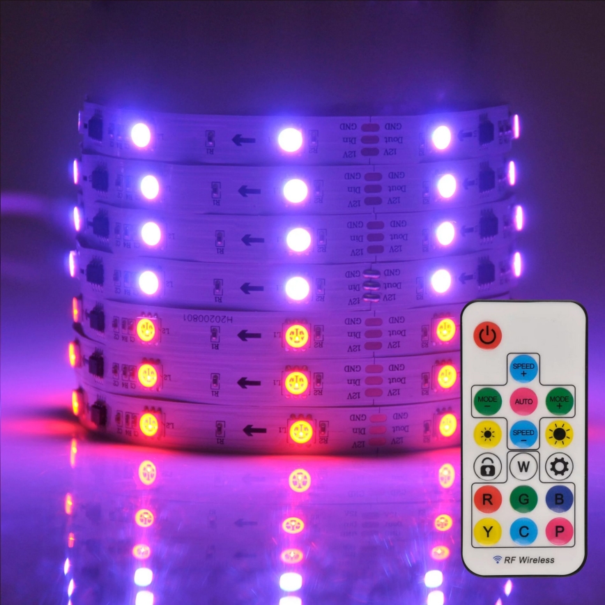 LED RGB Taśma ściemnialna MAGIC 2 m LED/12W/230V + pilot