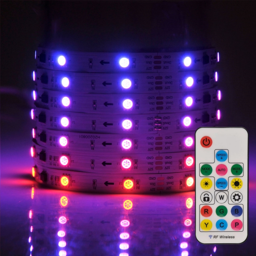 LED RGB Taśma ściemnialna MAGIC 2 m LED/12W/230V + pilot