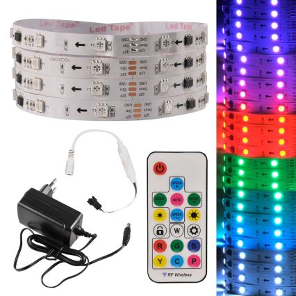 LED RGB Taśma ściemnialna MAGIC 2 m LED/12W/230V + pilot