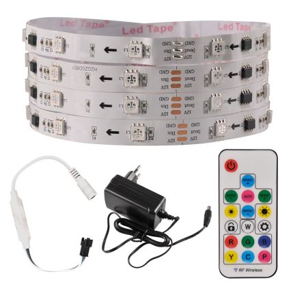 LED RGB Taśma ściemnialna MAGIC 2 m LED/12W/230V + pilot