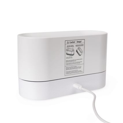 Ultradźwiękowy dyfuzor aromatyczny LED RGB i nawilżacz powietrza z podświetleniem 180 ml biały