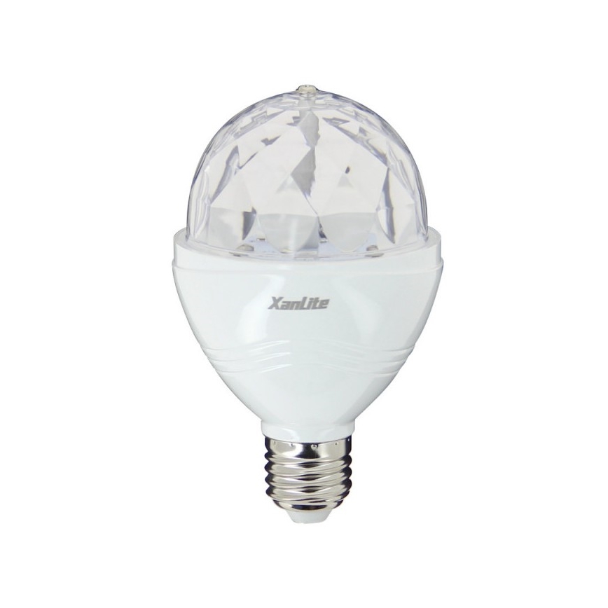 LED RGB Żarówka DISCO A60 E27/3W/230V