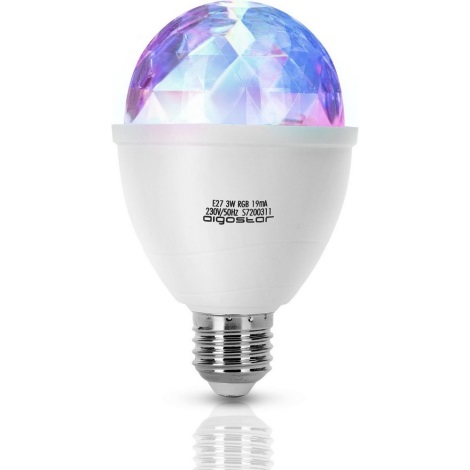 LED RGB Żarówka E27/3W/230V - Aigostar
