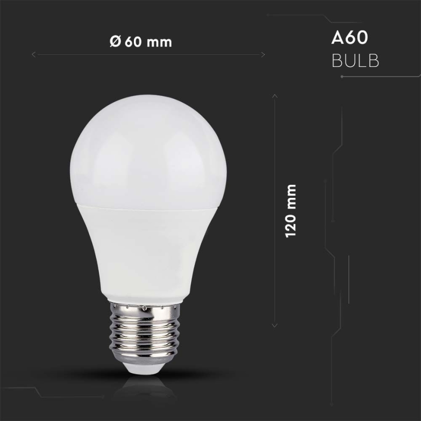 LED RGB Żarówka ściemnialna A60 E27/8,5W/230V 4000K + zdalne sterowanie