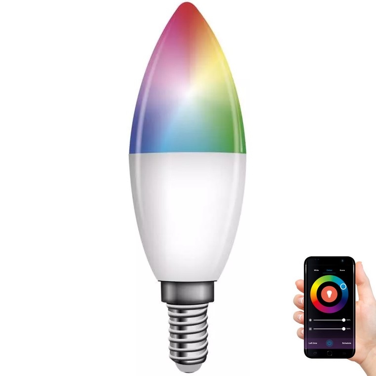 LED RGB Żarówka ściemnialna GoSmart E14/4,8W/230V 2700-6500K Tuya