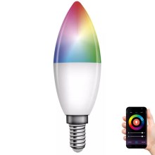 LED RGB Żarówka ściemnialna GoSmart E14/4,8W/230V 2700-6500K Wi-Fi Tuya