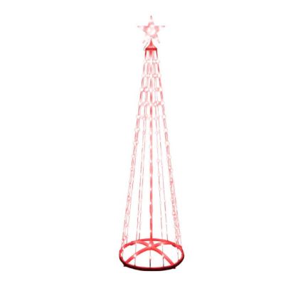LED RGB Zewnętrzna choinka świąteczna 190xLED/230V 1,8 m IP44 + zdalne sterowanie