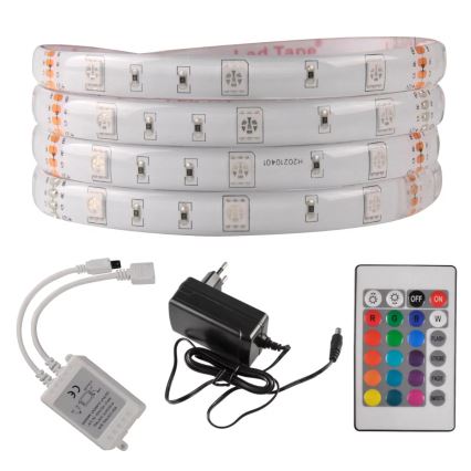LED RGB Zewnętrzna taśma ściemnialna 5m LED/14W/12V IP65 + pilot